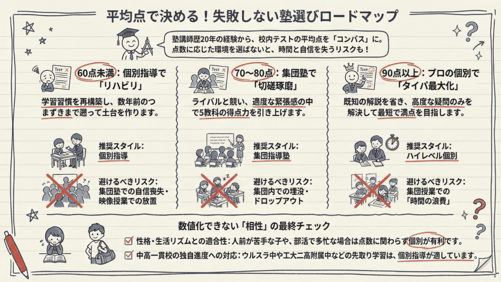 平均点で決める! 失敗しない塾選び
