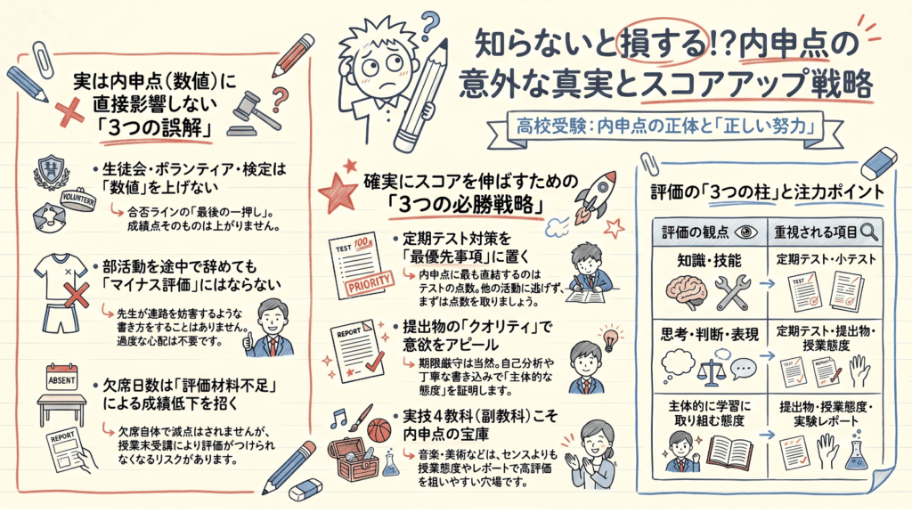 内申点の意外な事実とスコアアップの戦略