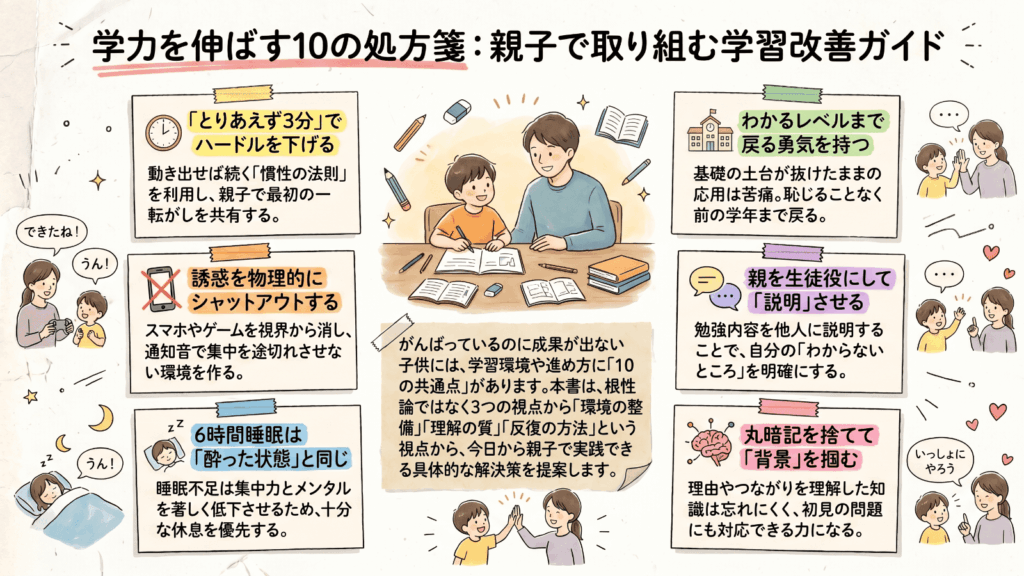 小学生・中学生「成績が伸び悩む子」の共通点