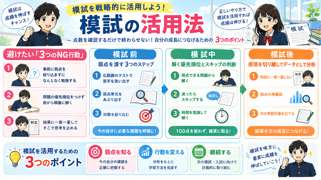 成績を伸ばす!模試の活用法